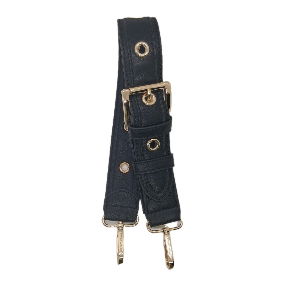 Steve Madden Gold and Black shoulder bag STRAP ONLY faux leather 11" Handle Drop